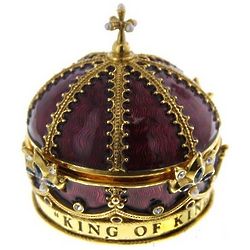 King of Kings Lord of Lords Crown Rosary Box