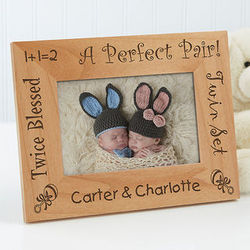 Perfect Pair Personalized Twins Frame