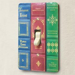 Book Spine Lightswitch Cover