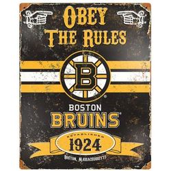 Boston Bruins Vintage Metal Sign