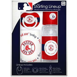 Red Sox Bib, Pacifier, and Baby Bottle Set