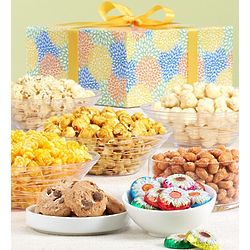 Spring Blossoms Popcorn and Snacks Gift Box