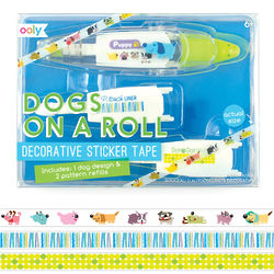 Dogs on a Roll Decorative Sticker Tape