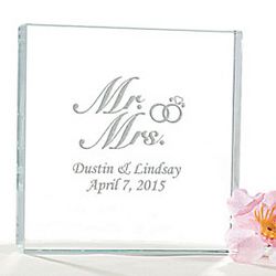 Personalized Mr. & Mrs. Cake Topper