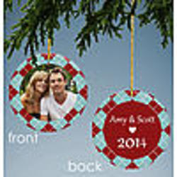 Holiday Cheer Personalized Photo Ornament