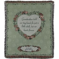 Floral Heart Grandmother Throw