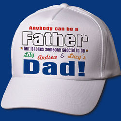 Anybody Can Be Dad Personalized Hat