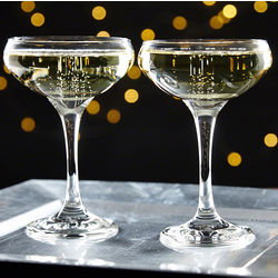 2 Gatsby Champagne Coupe Glasses