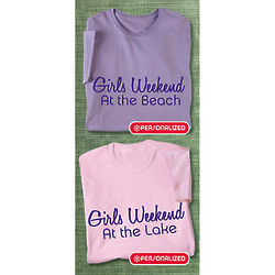 Personalized Girls' Weekend Shirts