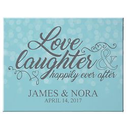 Personalized Love & Laughter: Happily Ever After Canvas Print