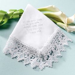 Venise Lace Mothers Hanky in White