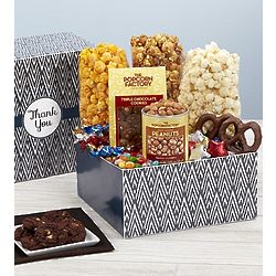 Simply Stated Thank You Popcorn and Snack Gift Box