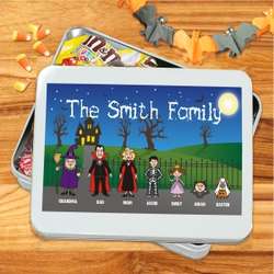 Personalized Halloween Candy Tin