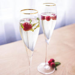 Mrs. and Mrs. Gatsby Champagne Flutes