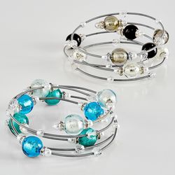 Murano Spring-Wire Bangle Bracelet