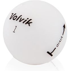 Vivid Matte Personalized Golf Balls in White