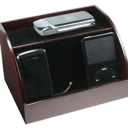 Cherrywood Finish Smart Device Charging Station