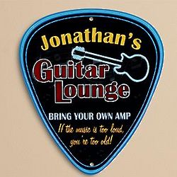 Personalized Guitar Lounge Sign