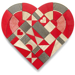 Heart Shapes Wood Puzzle