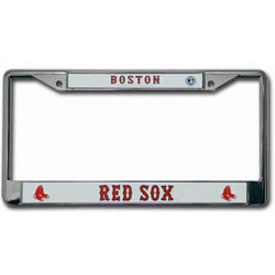 Red Sox Chrome License Frame