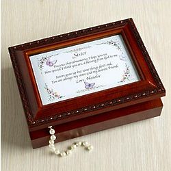 That's What Friends are For Personalized Sister Music Box