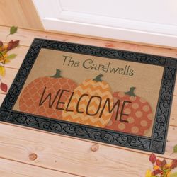 Fall Harvest Personalized Doormat