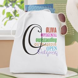 Personalized All About Her Tote