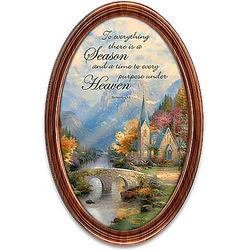 Thomas Kinkade Gift Of The Seasons Framed Plate