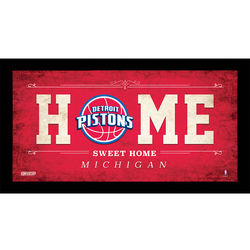 Detroit Pistons Home Sweet Home Sign