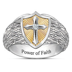 Power of Faith Cross Ring