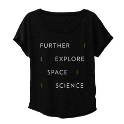 National Geographic Further Explore Space Science Dolman in Black