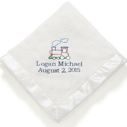 Baby Love Personalized Embroidered Blanket