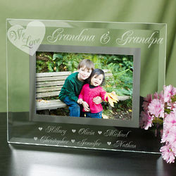 Engraved We Love Picture Frame