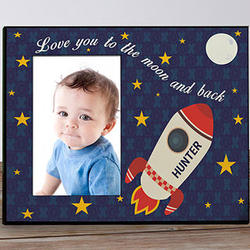Personalized To the Moon and Back Photo Frame
