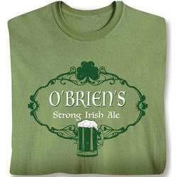Personalized Strong Irish Ale T-Shirt