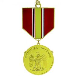 National Defense Gold Plated Brass Ornament
