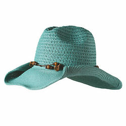 Crocheted Straw Cowgirl Hat