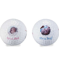 Personalized Birth Announcement Photo Golf Balls