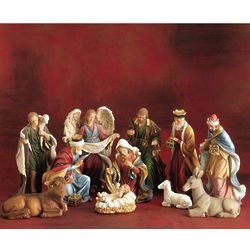 Traditional Nativity Scene Figurines