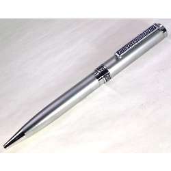 Personalized Silver Greek Key Ball Point Pen