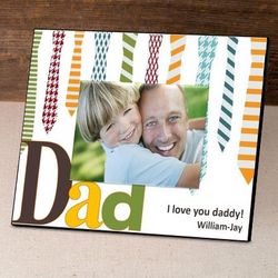 Personalized Ties Father's Day Picture Frame