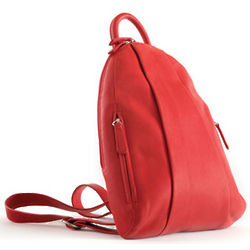 Streetwear Leather Teardrop Multi Zip Backpack