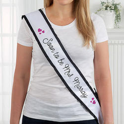 Bride-to-Be Personalized Satin Sash
