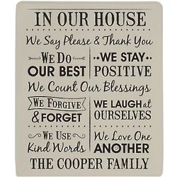 Personalized We Count Our Blessings Tan Blanket