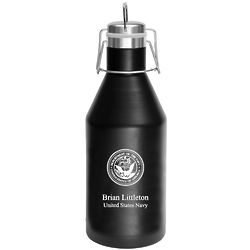 US Navy Emblem Personalized 64 Ounce Growler