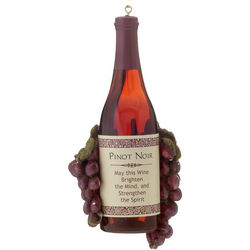 Personalized Pinot Noir Wine Bottle Christmas Ornament