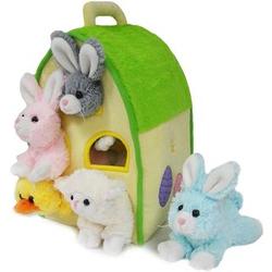 Easter Animals Plush Play House Set