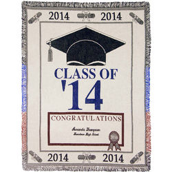 Class of 2014 Personalized Graduation Afghan