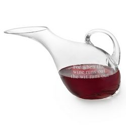 Personalized Goose Neck Decanter