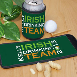 Personalized Irish Drinking Team Can Wrap Koozie